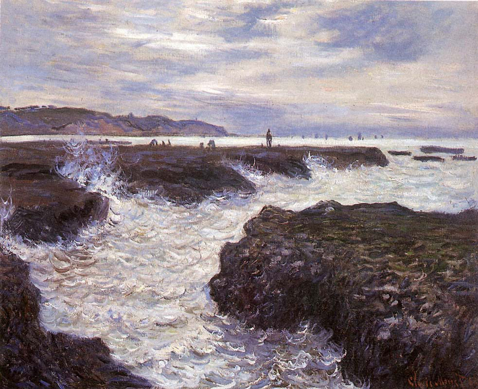 Rocks at Pourville Low Tide